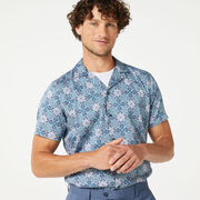 RADDA SHORT SLEEVE SHIRT, Navy/Teal, hi-res